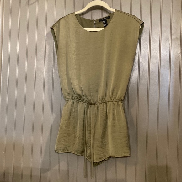 Forever 21 Open Back Drawstring Romper - Picture 1 of 3